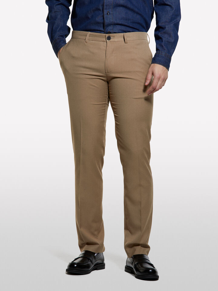 Maßgeschneiderte Hose in Kamelbraun - slim hosen für herren - Camel | Sisley image number 3